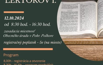 Kurz lektorov I. Pohronská Plohora