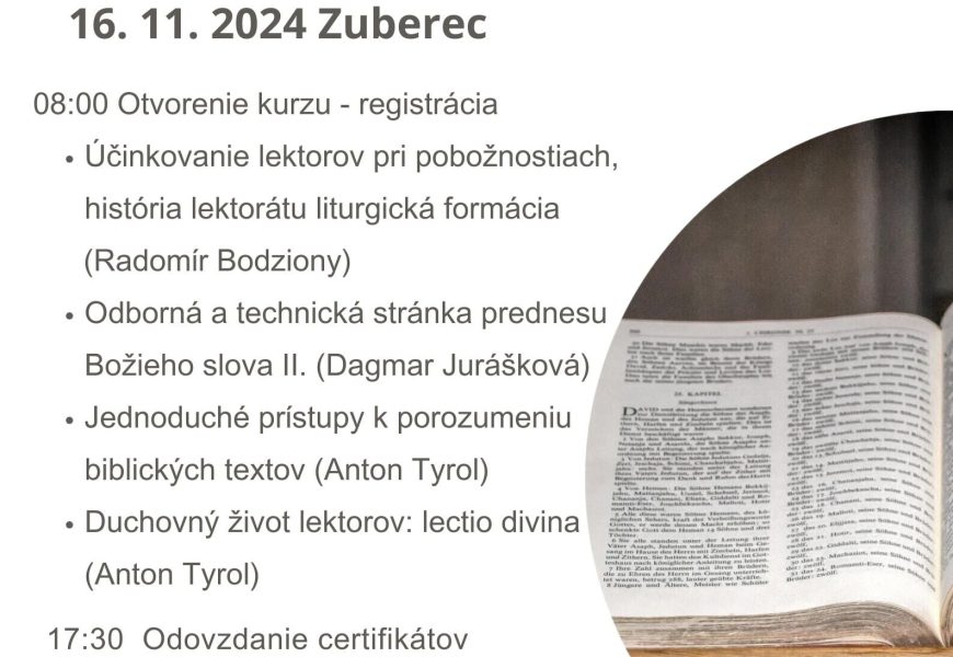 Kurz lektorov II. Zuberec